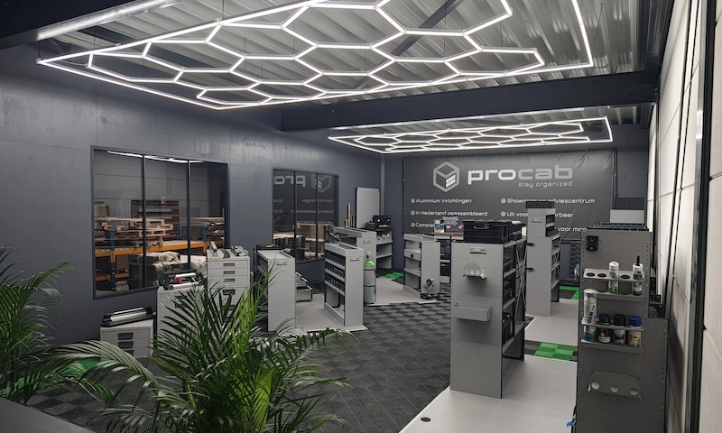 Showroom en configuratiecentrum van ProCab Systems