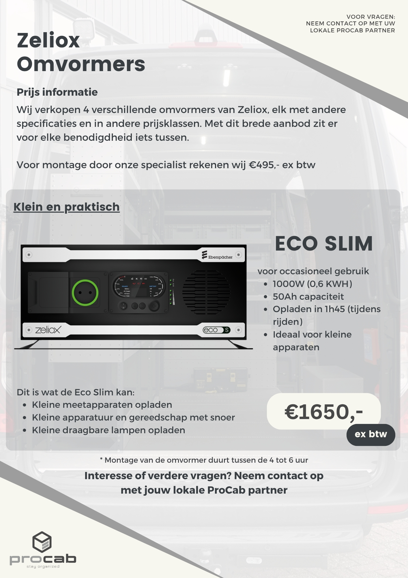 ProCab brochure Zeliox Omvormers – page 3 of 7