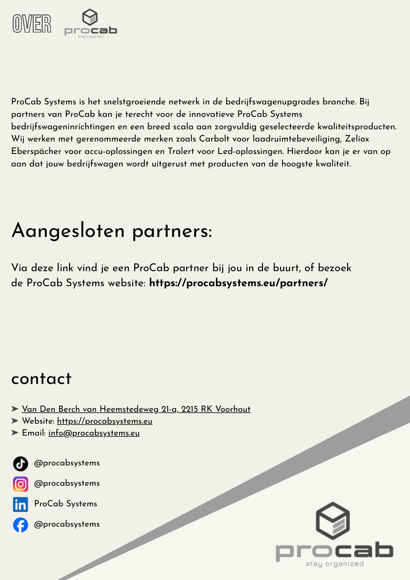 ProCab brochure Carbolt – page 6 of 6